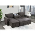 Global Furniture USA U0203 Dark Gray Pull Out Sofa Bed