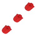 thumbnail image 4 of QualitChoice Simple Design Solid Color False Collar Formal Fashion Chiffon Fake Half Shirt Decorative Detachable Lapel Clothing Decor Red Round 3PCS, 4 of 6
