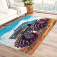 thumbnail image 1 of Monster Truck Rug for Boys Room - 3x5 Rug - Monster Truck Rug - Blue Car Area Rug - Big Truck Rugs - Boys Kids Carpet, 1 of 7