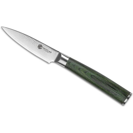 

HexClad 3 Inch Paring Knife Japanese Damascus Stainless Steel Full Tang