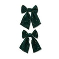 thumbnail image 2 of Green Pearl Beaded Decorative Christmas Bow, 6", by My Texas House, 2 of 5