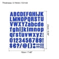 thumbnail image 2 of Unique Bargains Vinyl Self Adhesive Letter Number Sticker Decal Kit, Blue 81 Piece 10 Sheets, 2 of 5