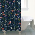thumbnail image 4 of Pioneer Flower Floral Print Pattern Shower Curtain 72"x72" ,Bathroom Decorative Shower Curtains Set with 12 Hooks,Modern Waterproof Washable Shower Curtain, 4 of 6