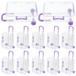 Mini Suitcase Candy Box 4 Pack 5.5X3.5X1.5 Purple