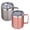Assort color, variant on Neihepal 14oz Double Wall Vacuum Insulated Coffee Mug with Leakproof Lid & Handle, 1 Pack, Purple Green