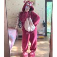 thumbnail image 4 of Pijamas de animales de una pieza para mujer, mono grueso y cálido de franela para Cosplay, disfraz de Halloween, ropa de dormir de Anime, monos de felpa, 4 of 5