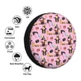 thumbnail image 4 of Honeii 2336109497 Print Tire Covers, Waterproof Anti-UV Sun Snow Rain Tire Covers for Trailers, RV, Camper, SUV, Truck-14 inch, 4 of 6