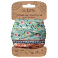 thumbnail image 1 of Karma Shelly Diadema floral para mujer - Mediana - Diadema de tela y pañuelo elástico para el cabello - Verde y naranja, 1 of 5