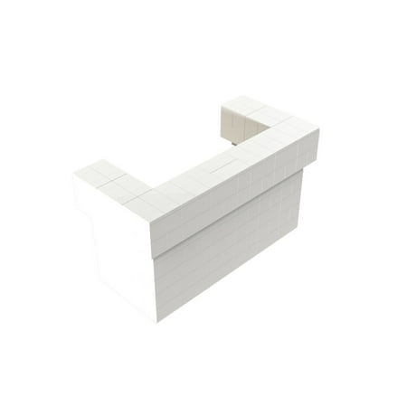 EverBlock 6’ Full 2 Layer Cantilever Bar & Counter Kit | For Home, Sales or Event Use | Giant Building Blocks | Easy to Connect & Reuse | Indoor & Outdoor Use | Build Displays & Structures | Blue