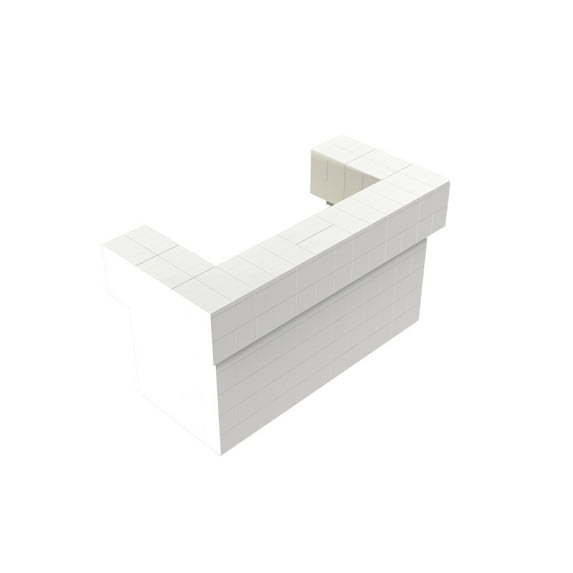 EverBlock 6’ Full 2 Layer Cantilever Bar & Counter Kit | For Home, Sales or Event Use | Giant Building Blocks | Easy to Connect & Reuse | Indoor & Outdoor Use | Build Displays & Structures | Blue