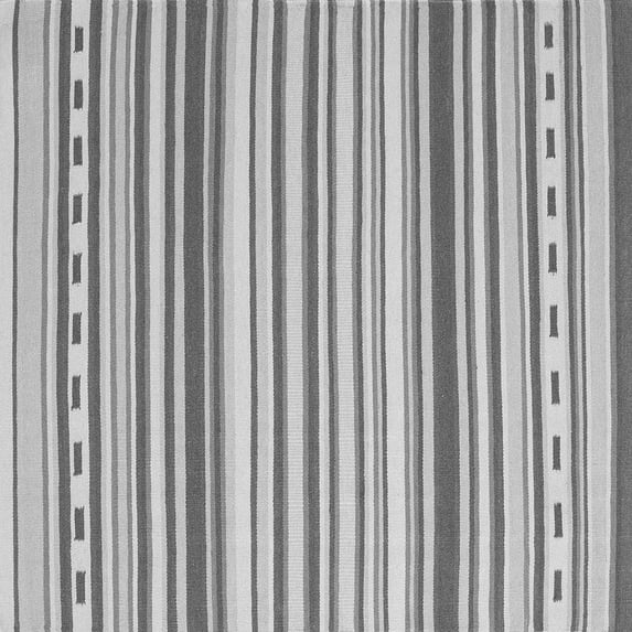 Ahgly Company Indoor Square Southwestern Gray Country Area Rugs, 4' Square