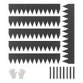 thumbnail image 2 of Steel Landscape Edging 6 Packs 40 x 8in Rust-Resistant Garden Edging Border Black, 2 of 6