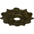 thumbnail image 3 of Ekena Millwork 17 1/2"OD x 4"ID x 1"P Preston Ceiling Medallion (Fits Canopies up to 4"), Hand-Painted Green Gold, 3 of 5