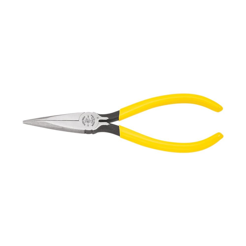 KLEIN TOOLS D3016C Needle Nose Plier,75/8" L,Serrated