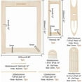 thumbnail image 2 of 8Pcs Weaving Loom Kit Wooden DIY Weaving Loom with Wooden Weaving Stick Weaving Comb and Wood Weaving Crochet Needle Tapestry Knitted Crafts Making for Hanging Decor Woven, 2 of 7