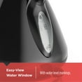 BLACK+DECKER 1.7L Stainless Steel Electric Cordless Kettle, Black