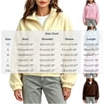 thumbnail image 5 of Diufon Fleece Quarter Zip Women Mock Neck Cuffed Long Sleeve Cozy Warm Pullover Fall Winter Thermal Sweatshirts, 5 of 10
