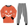 thumbnail image 4 of Xyant Halloween Pajamas Toddler Boy Pumpkin Ghost Pjs Set Kids 2 Piece Long Sleeve Soft Cotton Sleepwear,Size 2-3 T, 4 of 9