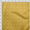 thumbnail image 3 of oneOone Cotton Silk Yellow Fabric Ethnic Bandhani Diy Clothing Quilting Fabric Print Fabric By Yard 42 Inch Wide, 3 of 4
