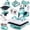8 in 1 Mint Green, variant on Adnoom 5 in 1 Heat Press Machine 15x15 1400W Combo Slide Out Multifunctional Sublimation Heat Transfer with 30OZ Tumbler Attachment, Digital Printing Transfer for T-Shirts Mugs Caps Plates