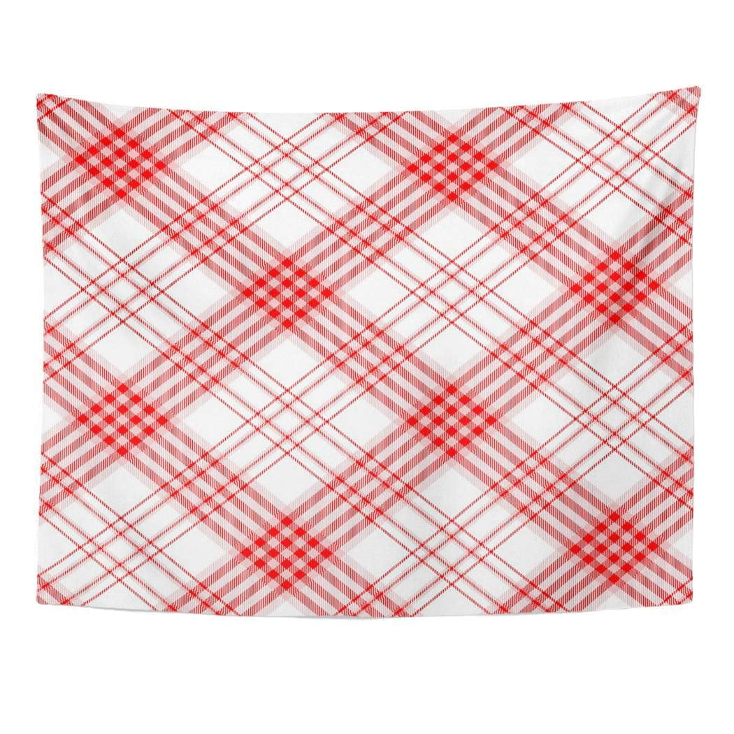 UFAEZU Border Plaid Check Pattern in Red and White Flannel Tartan ...
