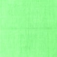 thumbnail image 1 of Ahgly Company Indoor Square Solid Emerald Green Modern Area Rugs, 5' Square, 1 of 4