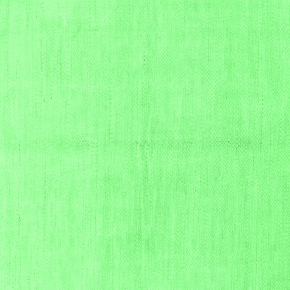 Ahgly Company Indoor Square Solid Emerald Green Modern Area Rugs, 5' Square