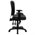 thumbnail image 3 of Kingfisher Lane Leather Mid-Back Ergonomic Office Chair in Black, 3 of 4