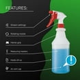 thumbnail image 2 of 4 Pack Plastic Spray Bottles 24 OZ – Leak Proof, Adjustable Nozzle, Empty Spray Bottles For Cleaning Solutions, Plants, Pet, Or Diy Spray Bottle, 2 of 4