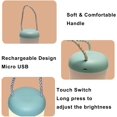 thumbnail image 2 of Luz nocturna portátil para niños, lámpara de noche recargable, linterna portátil con atenuación continua, iluminación de 360 ​​​​°, lámpara de mesa con protección para los ojos, luz cálida de 3000 K, muy adecuada para dormitorio, sala de estar, camping, etc., azul. Sincero Electrónica, 2 of 5