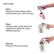 Chef'n EZ Squeeze Can Opener - One Handed Design - Black and Meringue