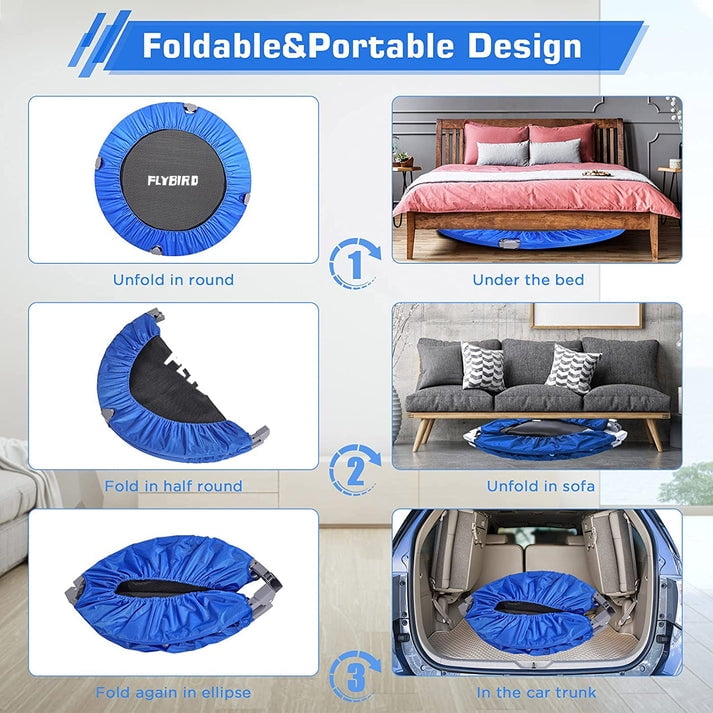 Flybird Foldable Indoor Trampoline -48Inch