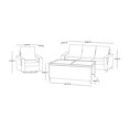 thumbnail image 4 of Better Homes & Gardens Rockport 4-Piece Steel Outdoor Conversation Set with Cushions and Patio Covers, Brown, 4 of 11