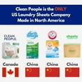 The Clean People Fragrance Free Laundry Detergent Sheets