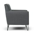 thumbnail image 6 of Simpli Home Warren Accent Chair with Hairpin Legs-Color:Slate Grey, 6 of 9