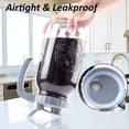 thumbnail image 3 of Cold Brew Coffee Maker 64 OZ 2 Pack Mason Jar Cold Brew Pitcher With Infuser 2 Quart Wide Mouth Iced Coffee Maker With Pour Spout Lid And Handle Half Gallon Airtight & Leakproof Pitcher F Fridge, 3 of 4