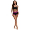 thumbnail image 5 of Unique Bargains Women's High Waisted Loose Classic Full Coverage Briefs L Purple, 5 of 6