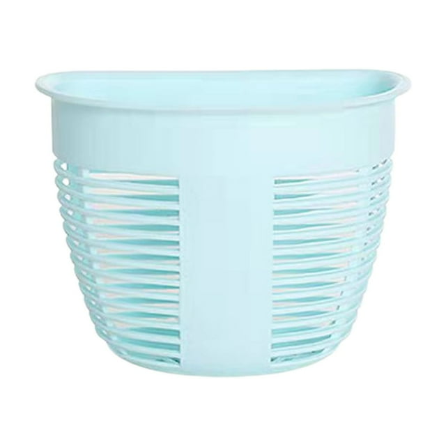2pcs Wall Hanging Traceless Storage Box Plastic Storage Basket Household Small Hanging Basket Dormitory Bedside Shelf Kitchen Storage Basket