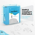 thumbnail image 2 of 3 Inch Binder 3 Ring Binders Blue, Slant D-Ring 3” Clear View Cover with 2 Inside Pockets, Heavy Duty Colored School Supplies Office and Home Binders – by Enday, 2 of 7