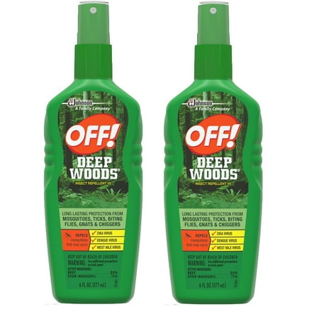 OFF! Deep Woods Insect Repellent VII, 6 oz (2 (Best Bug Repellent For Camping)