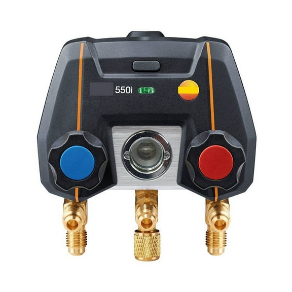 Digital Refrigeration Gauge Manifold App Controlled 2 Valves Air Pressure Gauge Bluetooth-compatible Manometer Tool