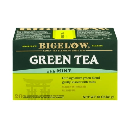 (3 Boxes) BigelowÂ® Green Tea with Mint 0.91 oz.
