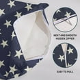 thumbnail image 6 of Patriotic 4th of July Pillow Covers 16x16 Set of 2 Blue Star Red Stripe Fourth July Decorative Throw Pillows Outdoor Farmhouse Pillowcases Memorial Day Cushion Case Sofa Couch Bed Decor, 6 of 6