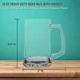 thumbnail image 5 of Glass Beer Mugs by ARC 14 oz. Set of 10, Bulk Pack - Great for Octoberfest, Pub, Restaurant - Clear, 5 of 5