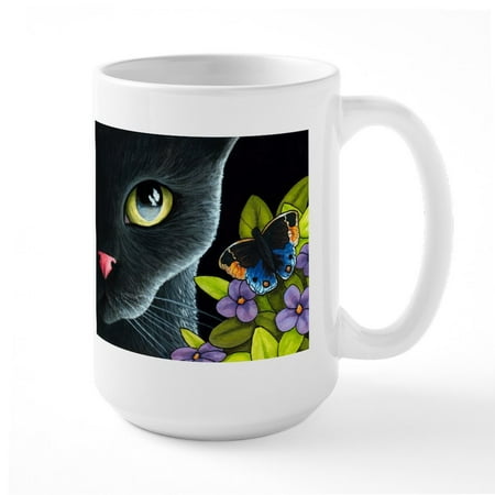 

CafePress - Cat 557 Stainless Steel Travel Mugs - 15 oz Ceramic Large White Novelty Mug
