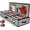 Gray, variant on Premium Wrapping Paper Organizer Storage | Gift Wrap Holder With Extra Pockets for Christmas Decorations, Reinforced Handles, Heavy Duty, Ultra-Durable, Tear-Proof Fabric - Fits Up to 27 Rolls