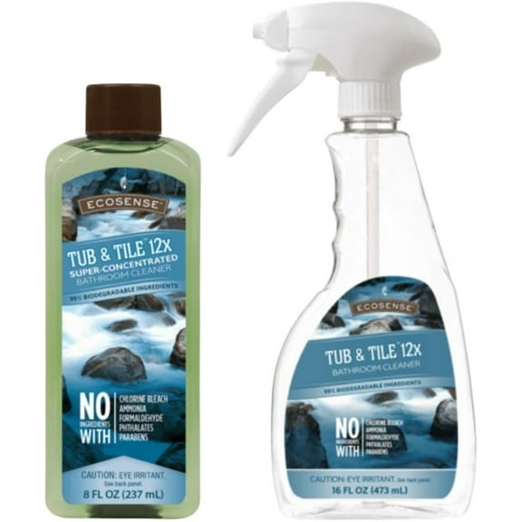 DYJP Tub & Tile 12x Bathroom Cleaner – 8 fl. oz. | Super-Concentrated, Plant-Based Formula with Spray Bottle Included