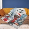 thumbnail image 4 of Merry Christmas German Shorthaired Pointer Enjoys Woofmas Winter Xmas Holiday Cozy Fleece Blanket GSP Lover Dog Gift Warm Soft Throw Blanket - 02022, 4 of 5