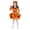 3-Orange, variant on OOOUM Girls Ghost Tutu Outfits Kids Light Up Dress Set Toddler Ruffle Sleeve Party Wear With Ears 7-9 Years