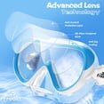 thumbnail image 2 of Máscara de buceo Freela Kids de vidrio templado antivaho e impermeable, 2 of 7